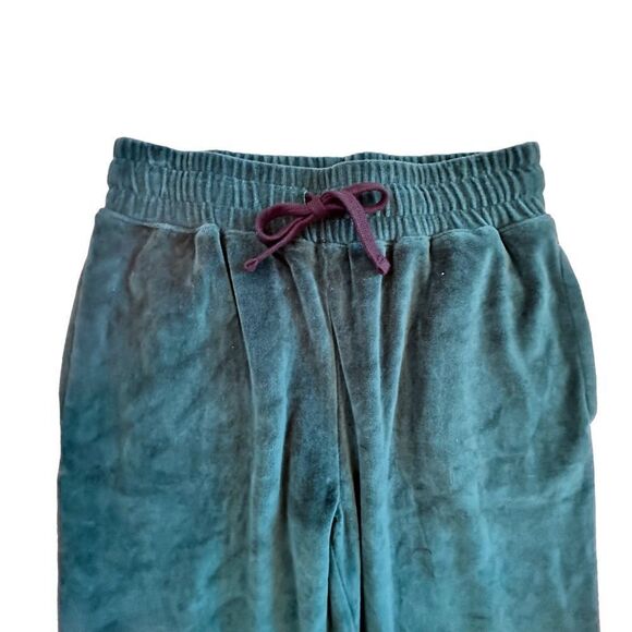 Hurley ~ dark Teal Velour Pull on Lounge Pants ~ size Small - Picture 8 of 12